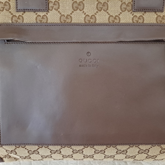 Gucci Vintage GG Canvas Front Pocket Tote Bag - EUC! - Picture 15 of 16